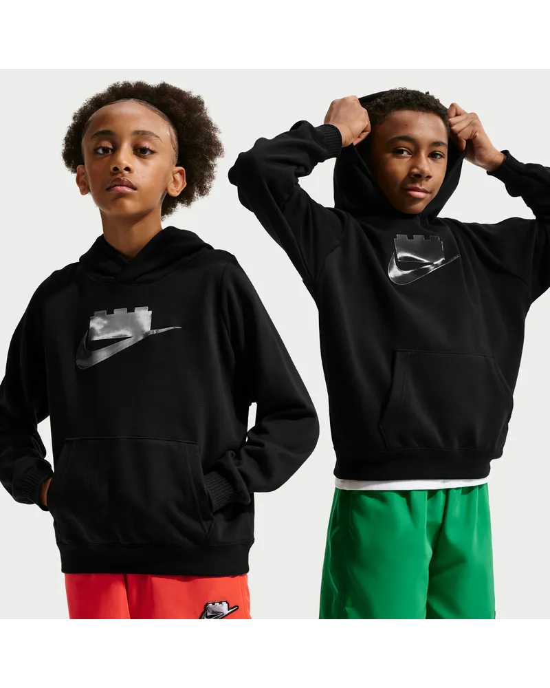 Nike x LEGO® Collektion Hoodie (ältere Kinder) - Schwarz Schwarz