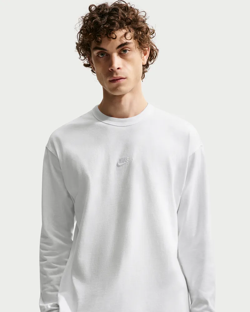Nike Premium Essentials Longsleeve für Herren - Weiß Weiß