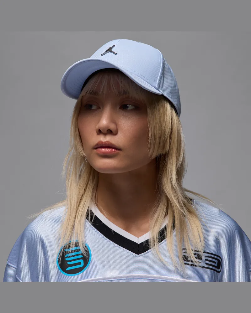 Jordan Rise strukturierte Cap mit Jumpman aus Metall - Blau Blau