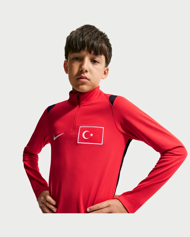 Nike Dri-FIT Academy Pro Drill Fußballoberteil für ältere Kinder 2026 (Türkei) - Rot Rot