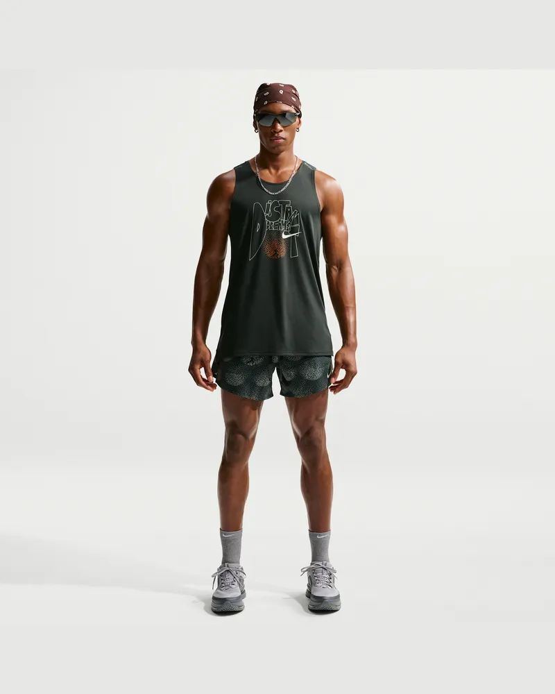 Nike Stride Dri-FIT Laufshorts mit integriertem Slip (ca. 12,5 cm) (Herren) - Grün Grün