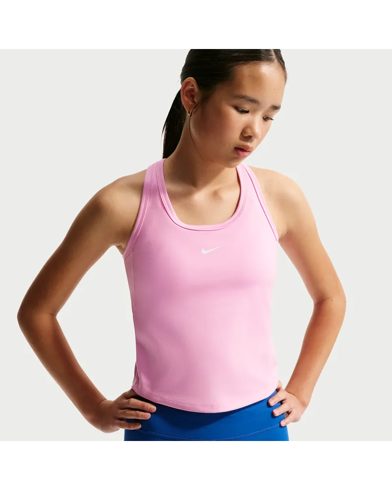 Nike One Fitted Dri-FIT Tanktop für ältere Kinder (Mädchen) - Pink Pink