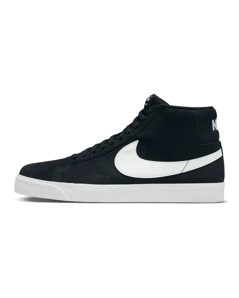 Nike SB Zoom Blazer Mid Skateboardschuh - Schwarz Schwarz