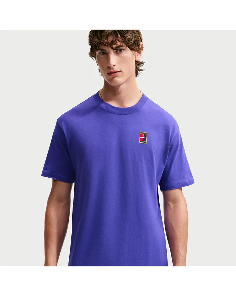 Nike Court Max90 Tennis-T-Shirt (Herren) - Lila Lila