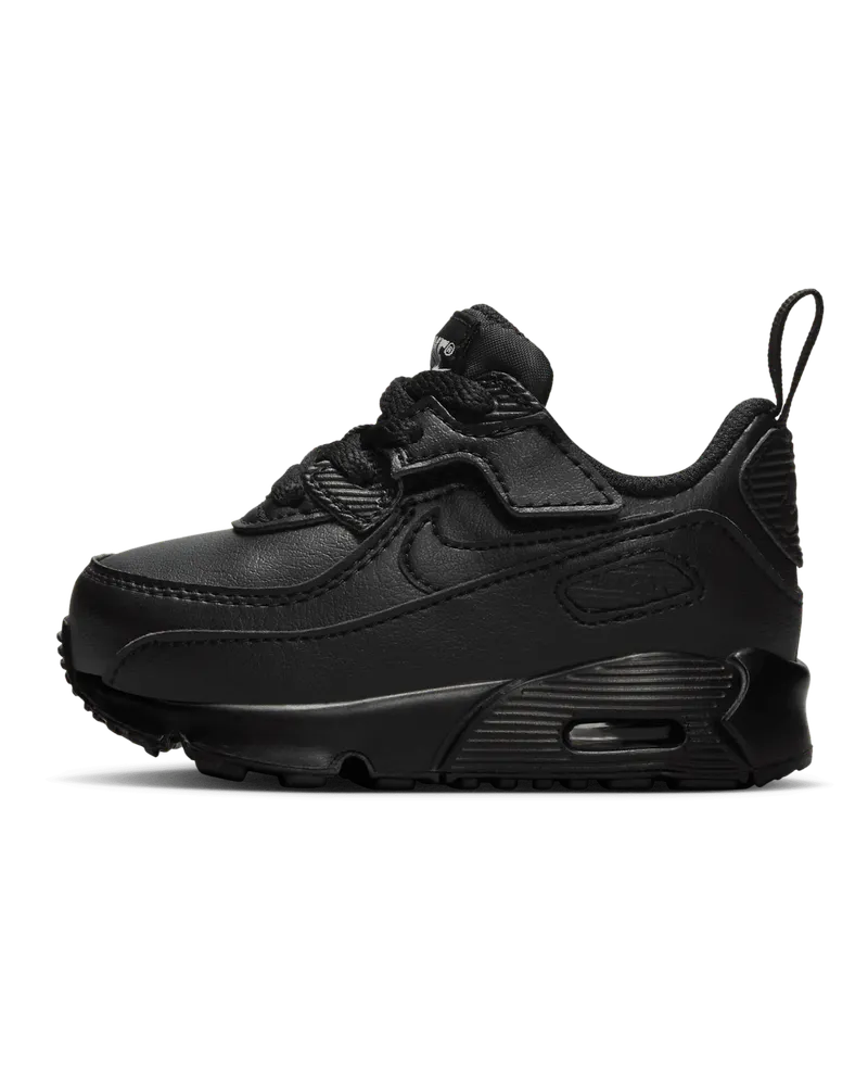 Nike Air Max 90 EasyOn Schuh für Babys und Kleinkinder - Schwarz Schwarz