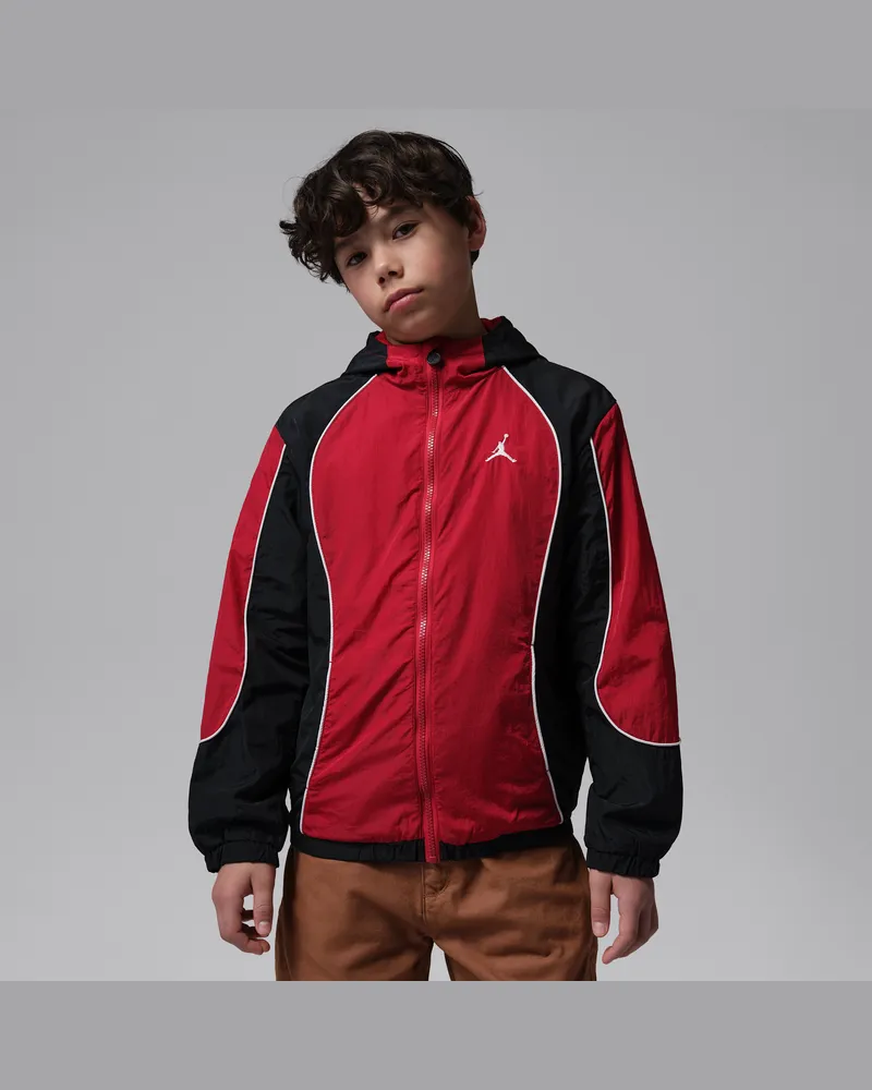 Jordan Windjacke mit Farbblock-Design (ältere Kinder) - Rot Rot