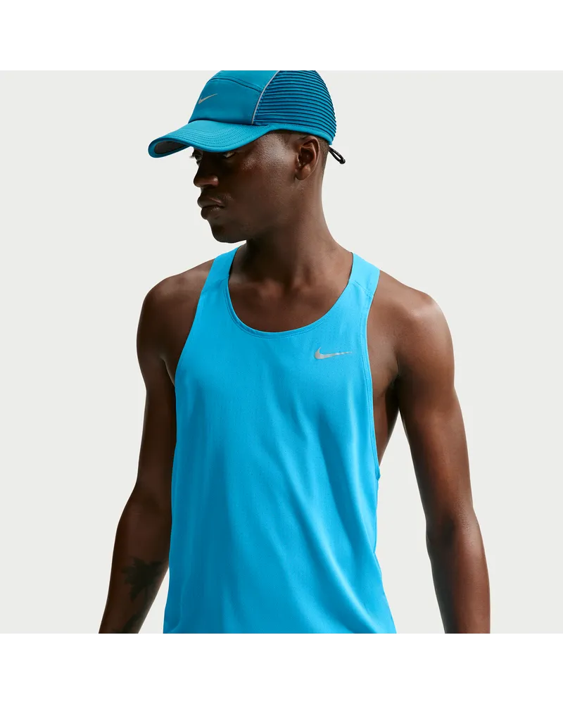 Nike Fast Dri-FIT Lauf-Singlet für Herren - Blau Blau