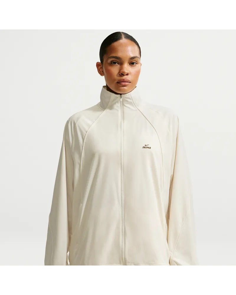 Nike SKIMS Stretch Nylon Oversize-Jacke (Damen) - Weiß Weiß