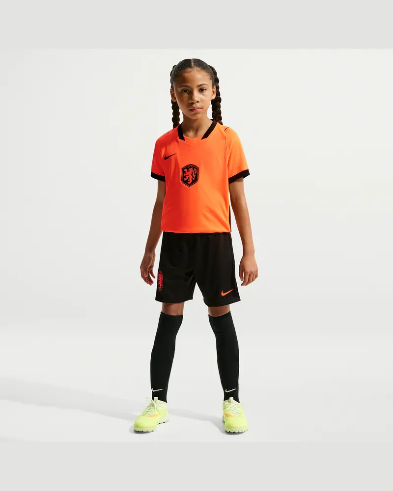 Nike Niederlande 2026 Heimstadion  Dri-FIT Replika-Fußballshorts für ältere Kinder - Schwarz Schwarz
