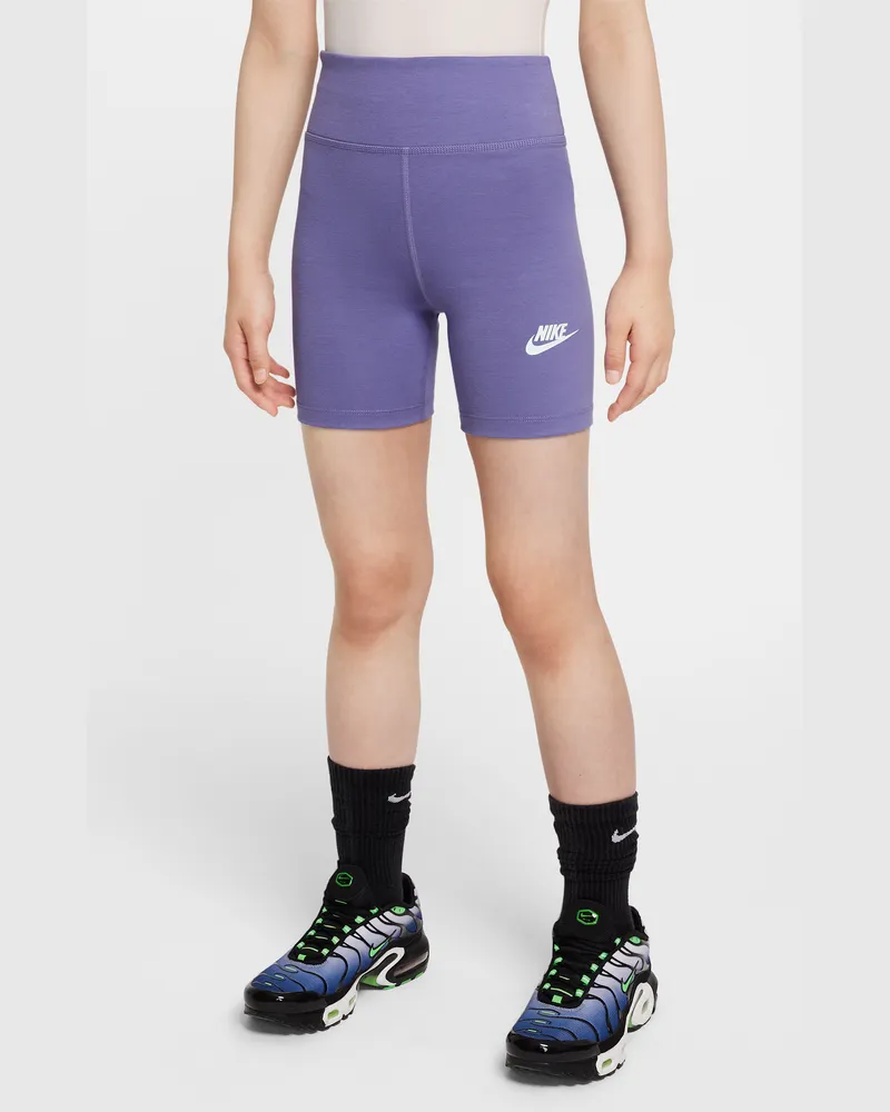 Nike Sportswear Classic Bike-Shorts mit hohem Taillenbund (ca. 12,5 cm; Damen) - Lila Lila