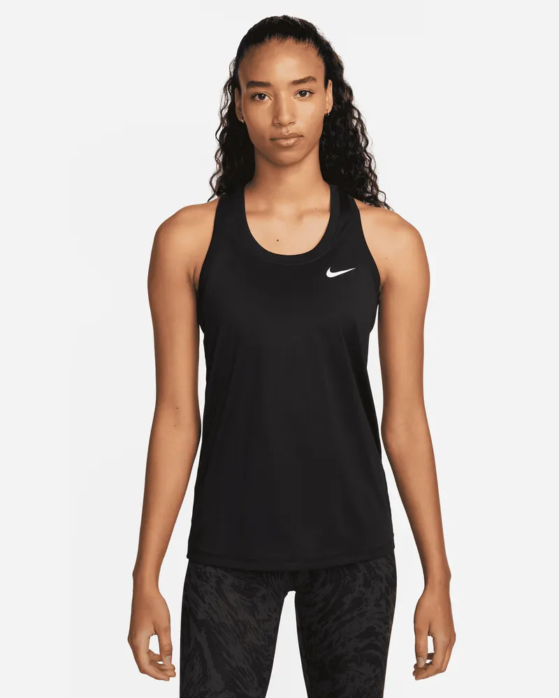 Nike Dri-FIT Lauf-Tanktop für Damen - Schwarz Schwarz