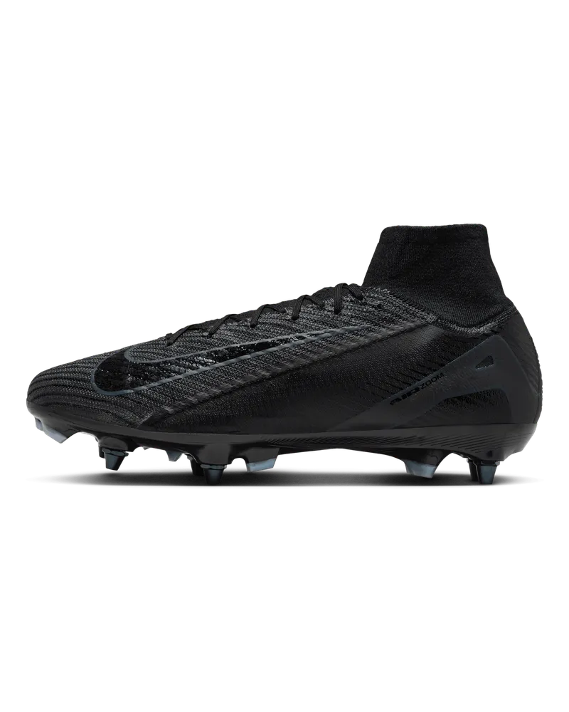 Nike Mercurial Superfly 10 Elite SG-Pro High-Top-Fußballschuh - Schwarz Schwarz