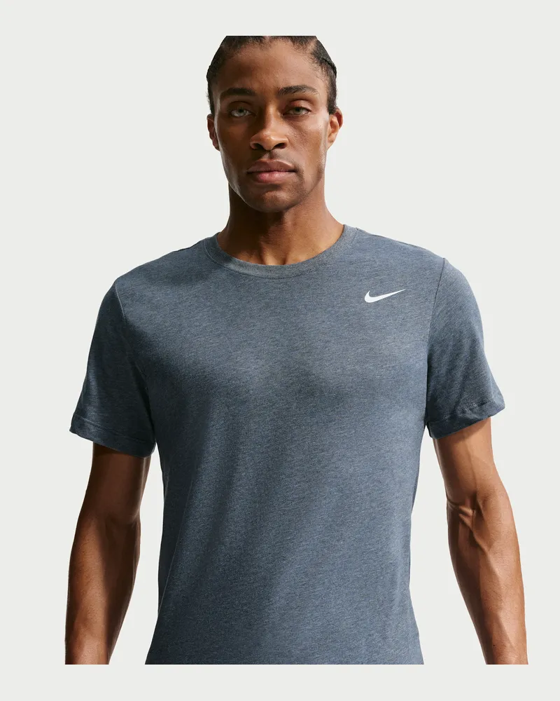 Nike Dri-FIT Fitness-T-Shirt für Herren - Blau Blau