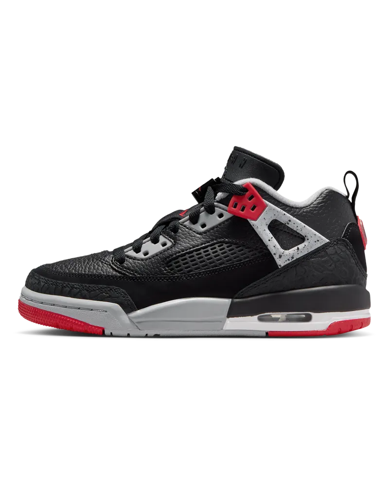 Jordan Spizike Low Schuh für ältere Kinder - Schwarz Schwarz