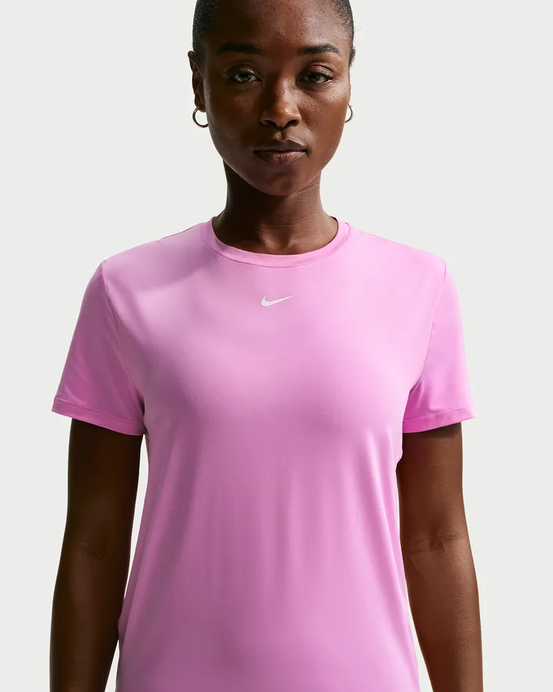Nike One Classic Dri-FIT Kurzarm-Oberteil für Damen - Lila Lila