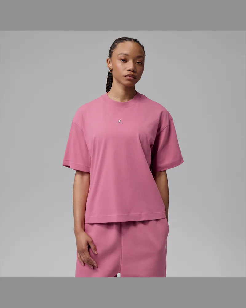Jordan Essentials Girlfriend-T-Shirt (Damen) - Pink Pink
