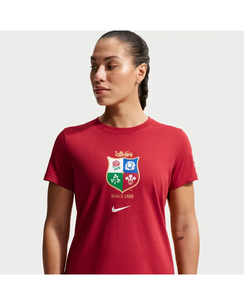 Nike British & Irish Lions  Evergreen T-Shirt (Damen) - Rot Rot