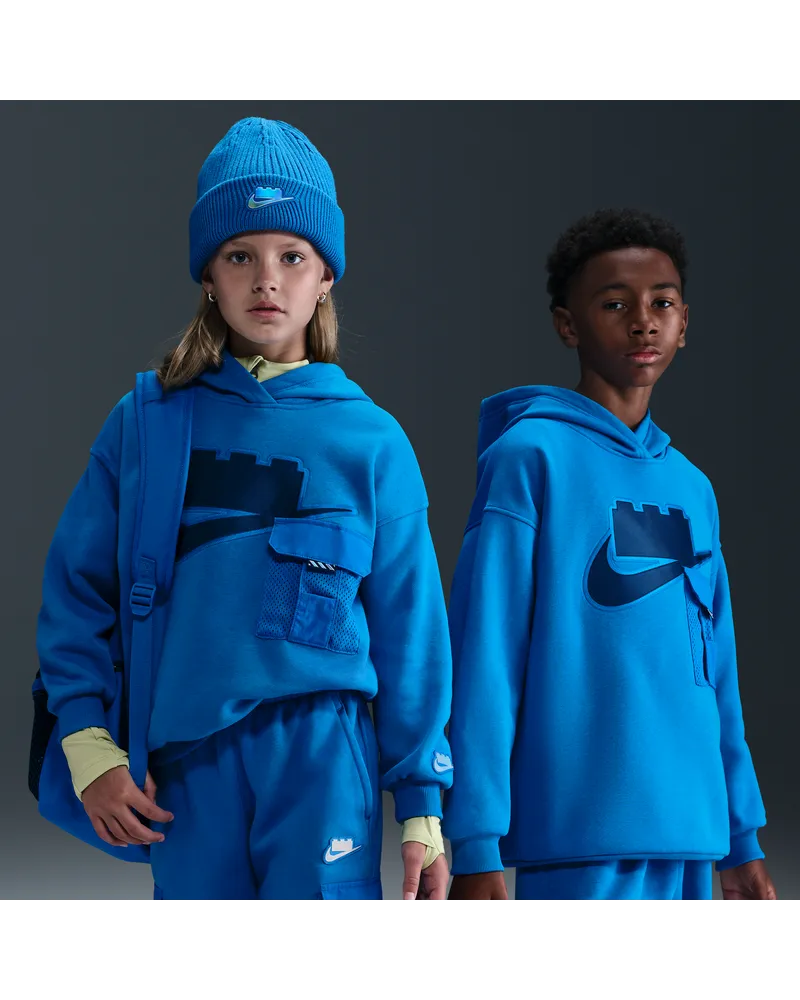 Nike x LEGO® Kollektion Oversize-Hoodie (ältere Kinder) - Blau Blau