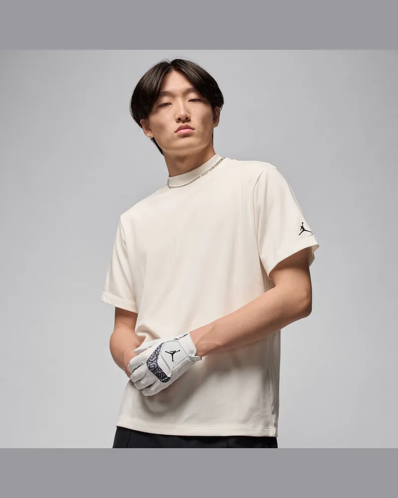Jordan Sport Dri-FIT Golfoberteil mit Stehkragen (Herren) - Weiß Weiß