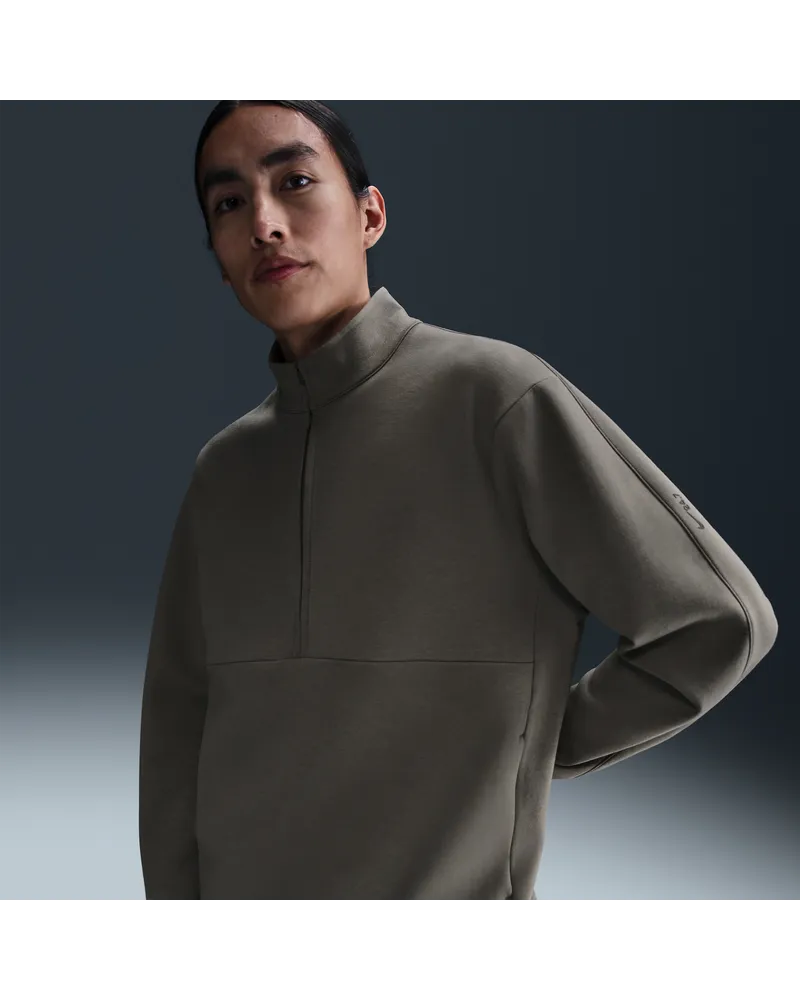 Nike 24.7 ImpossiblySoft Oberteil mit Dri-FIT-Technologie und Halbreißverschluss (Herren) - Grau Grau