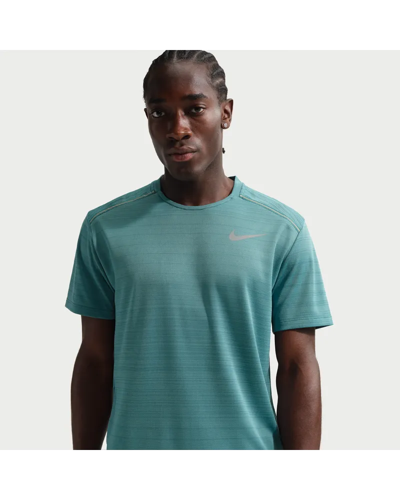 Nike Miler Kurzarm-Laufoberteil für Herren - Grün Grün