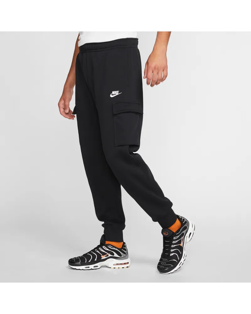 Nike Club Fleece Herren-Cargohose - Schwarz Schwarz