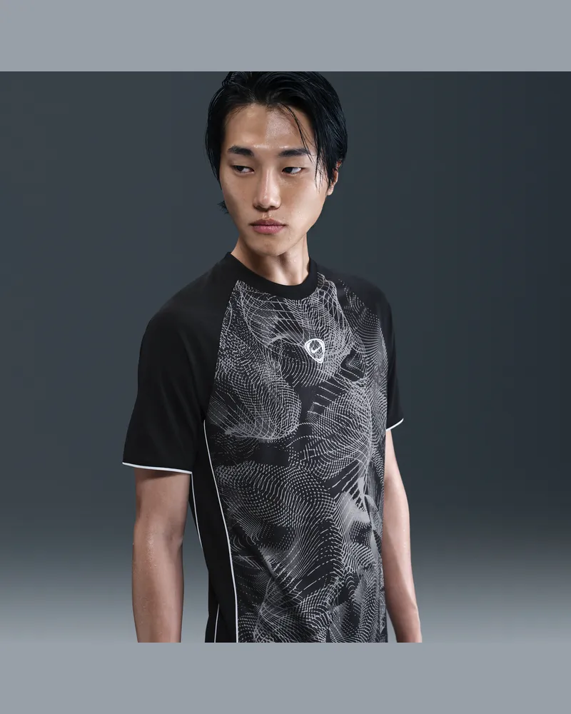 Nike Academy+ Dri-FIT Kurzarm-Fußballoberteil (Herren) - Grau Grau