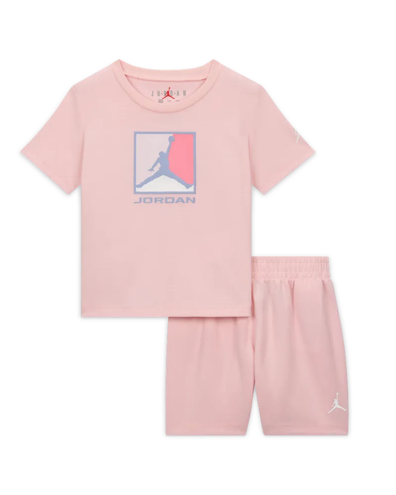 Jordan Baby Brooklyn Baseline Mesh Shorts-Set - Pink Pink