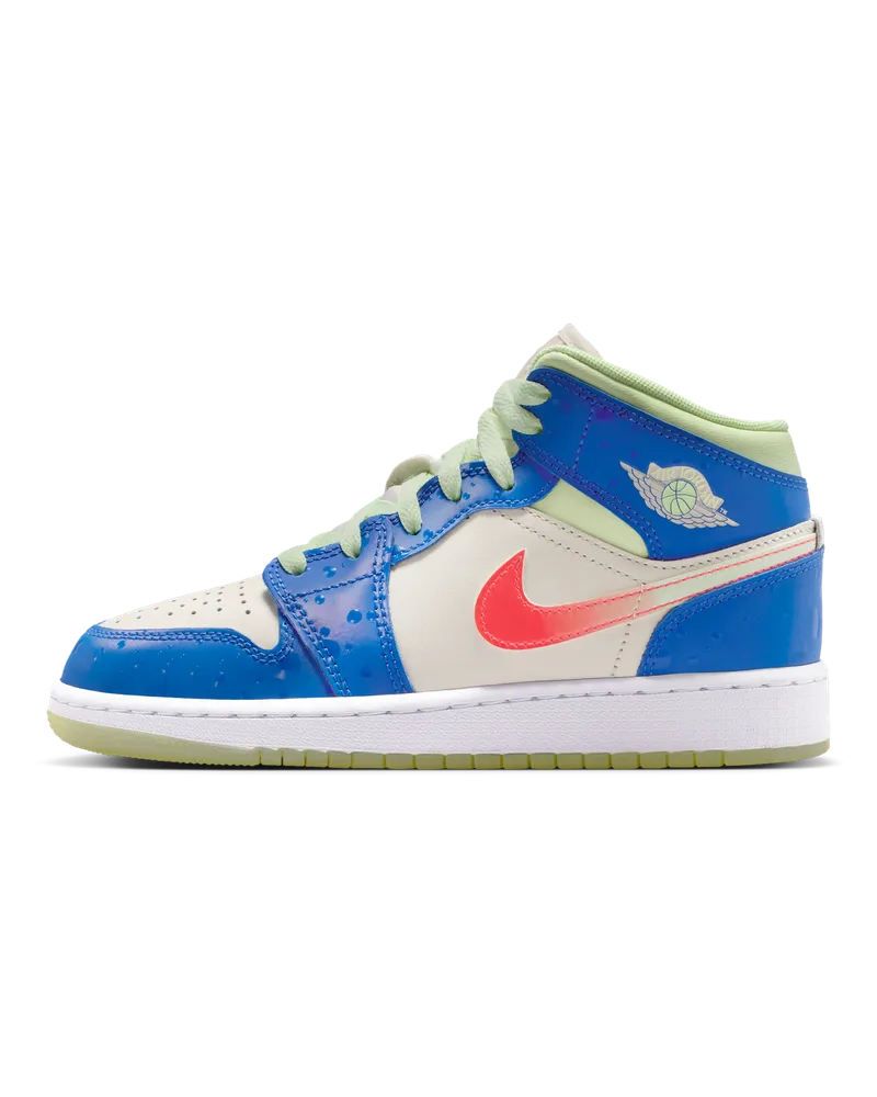 Jordan Air  1 Mid SE Schuh (ältere Kinder) - Blau Blau
