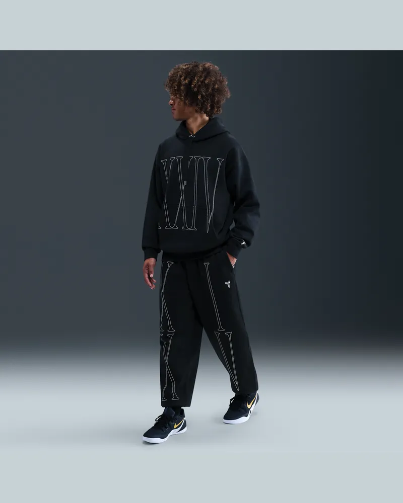 Nike Kobe Fleece-Basketballhose für Herren - Schwarz Schwarz