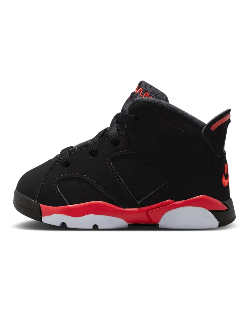 Jordan 6 Retro "Infrared Salesman" Schuh (Babys/Kleinkinder) - Schwarz Schwarz