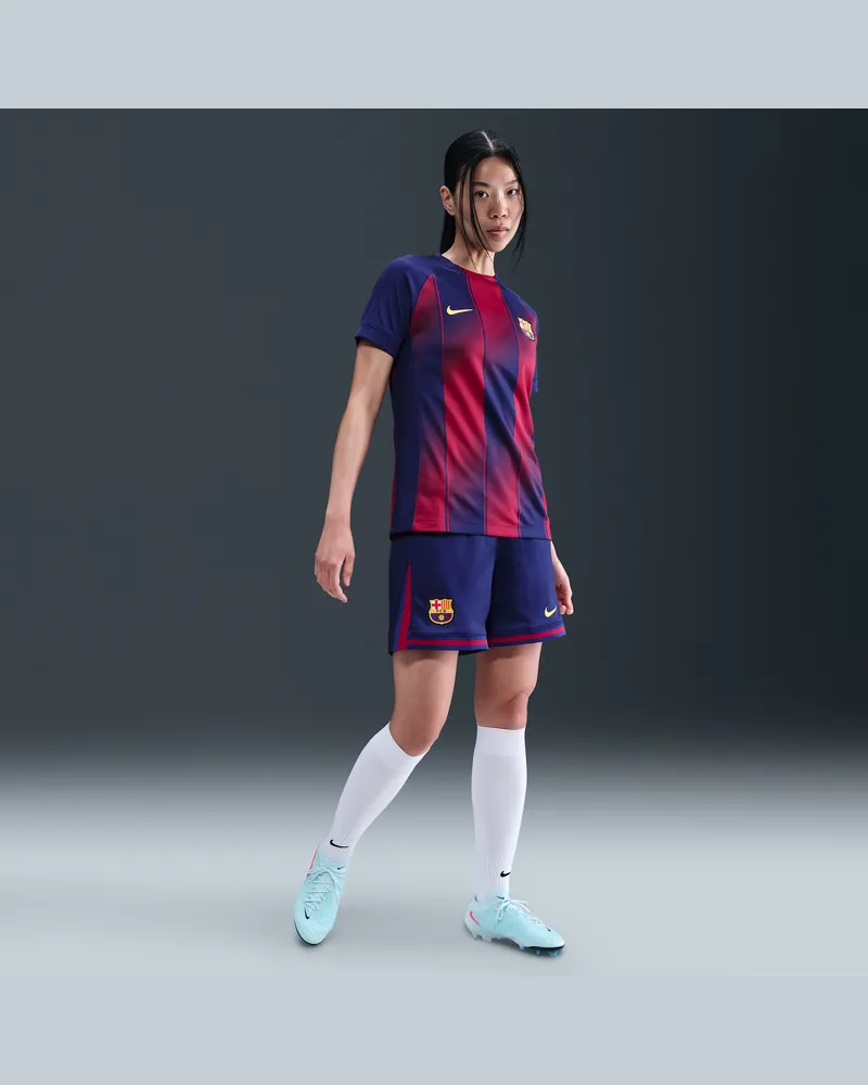 Nike FC Barcelona 2025/26 Stadium Home  Replika-Fußballshorts mit Dri-FIT-Technologie (Damen) - Blau Blau