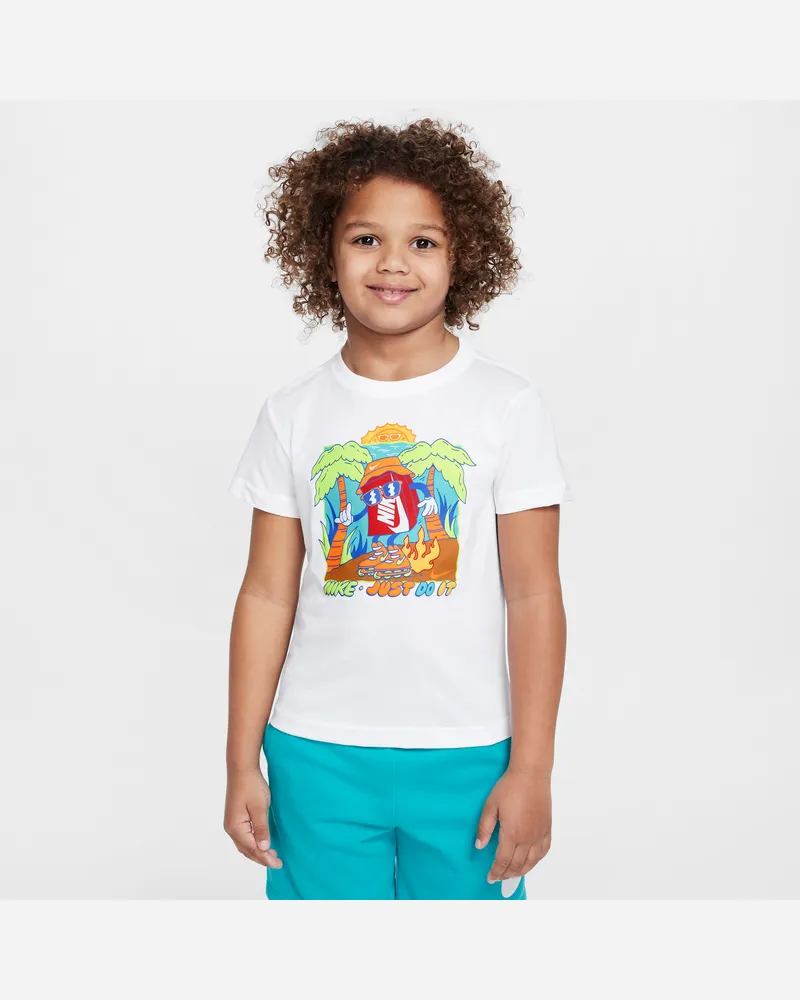Nike Boxy Palmen-T-Shirt (jüngere Kinder) - Weiß Weiß