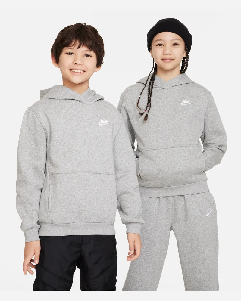Nike Club Fleece Hoodie für ältere Kinder - Grau Grau