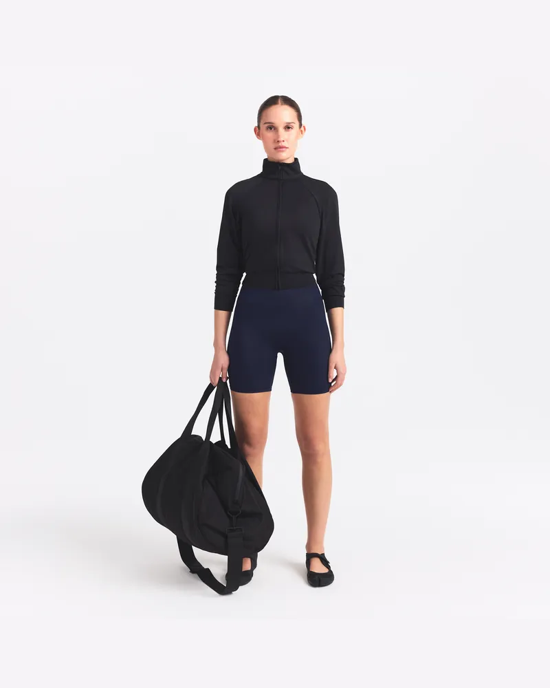 Nike SKIMS Shine Bike Shorts für Damen mit hohem Bund, 12,5 cm - Blau Blau