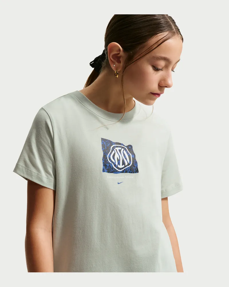 Nike Inter Mailand  Fußball-T-Shirt (ältere Kinder) - Grau Grau