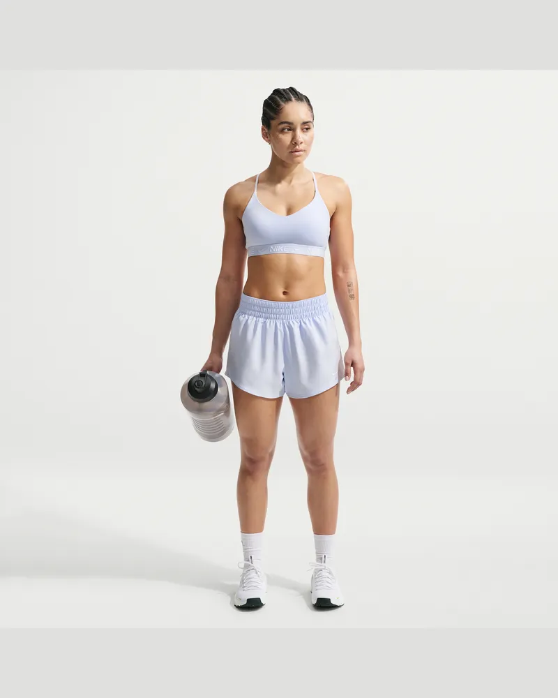 Nike One Dri-FIT-Shorts mit mittelhohem Bund und Futter für Damen (ca. 7,5 cm) - Blau Blau