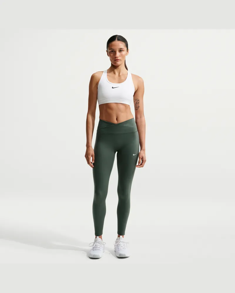 Nike One Leggings in voller Länge mit hohem Bund für Damen - Grün Grün