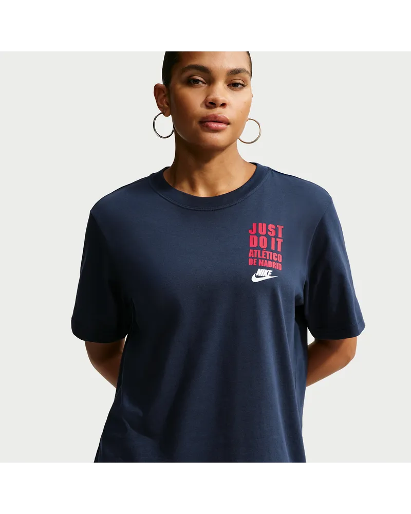 Nike Atlético Madrid  Fußball-T-Shirt (Damen) - Blau Blau