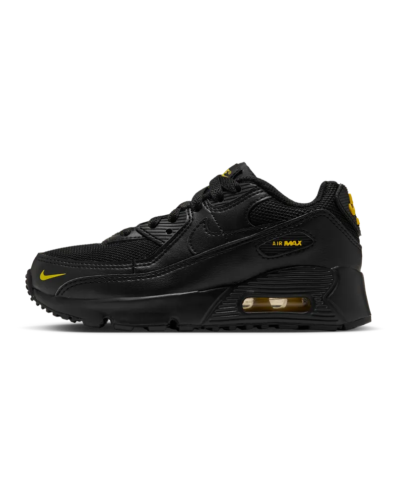 Nike Air Max 90 Schuh (jüngere Kinder) - Schwarz Schwarz