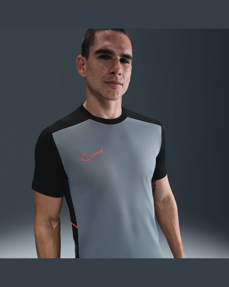 Nike Academy Dri-FIT Kurzarm-Fußballoberteil (Herren) - Grau Grau