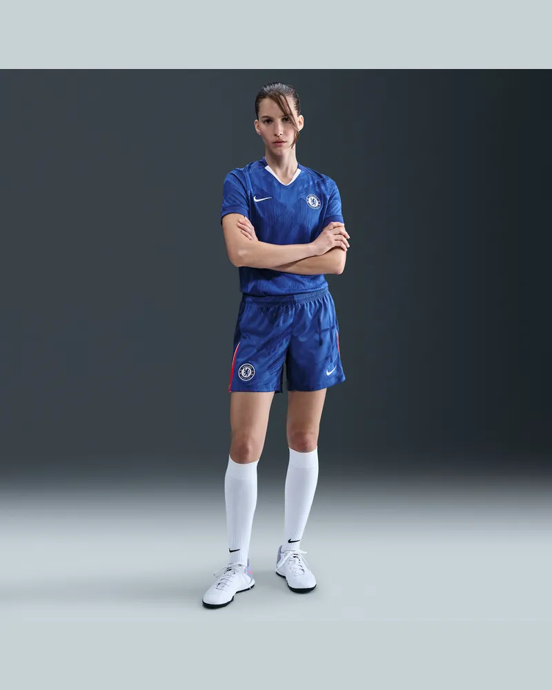 Nike FC Chelsea 2025/26 Stadium Home  Replika-Fußballshorts mit Dri-FIT-Technologie (Damen) - Blau Blau