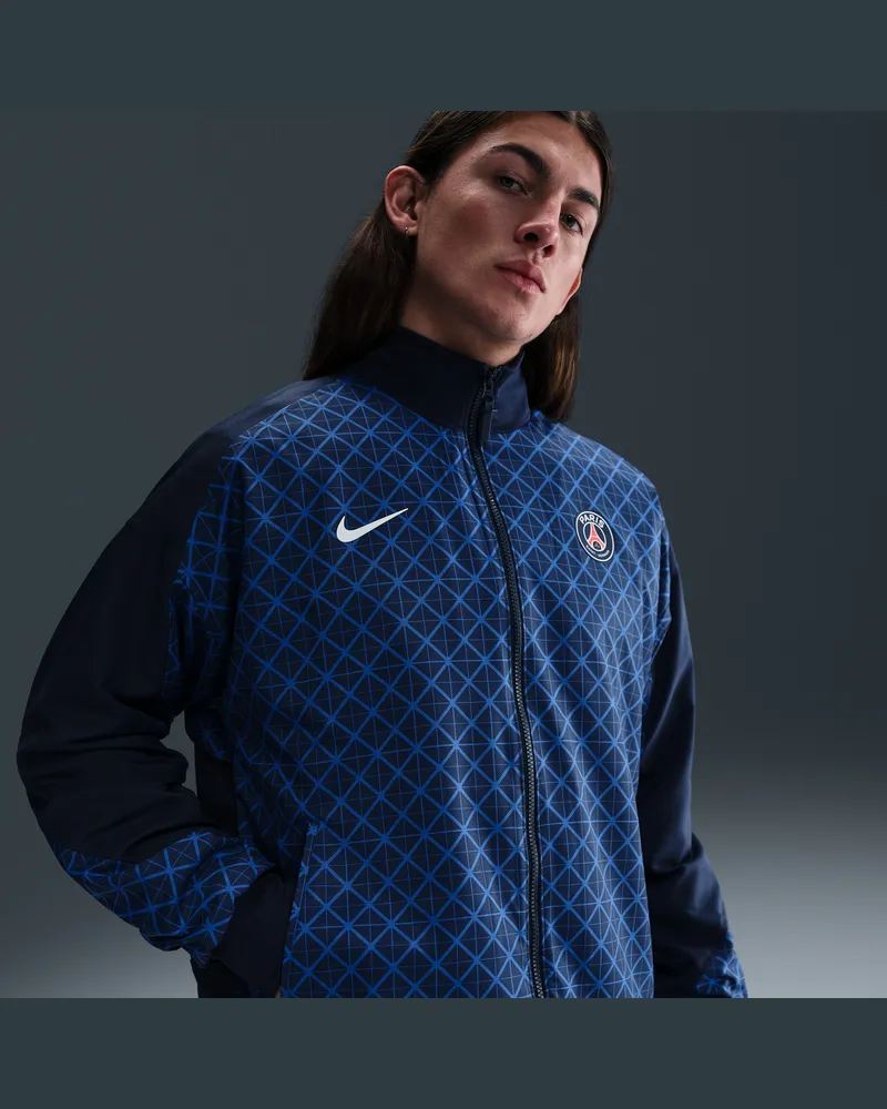 Nike Paris Saint-Germain Strike Home  Dri-FIT Fußball-Hymnenjacke (Herren) - Blau Blau