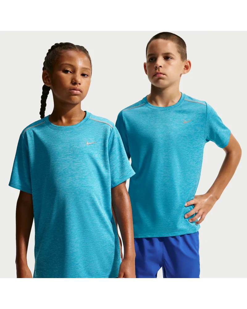 Nike Miler Dri-FIT Kurzarmshirt (ältere Kinder) - Blau Blau