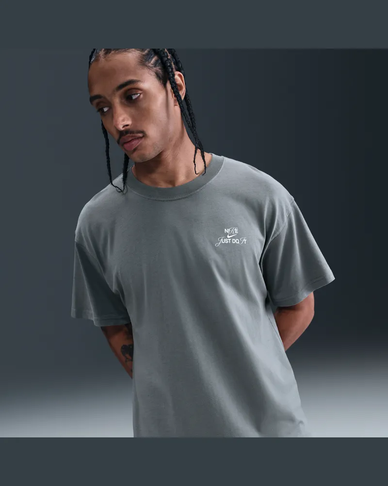 Nike Herren-T-Shirt mit Grafik - Grau Grau