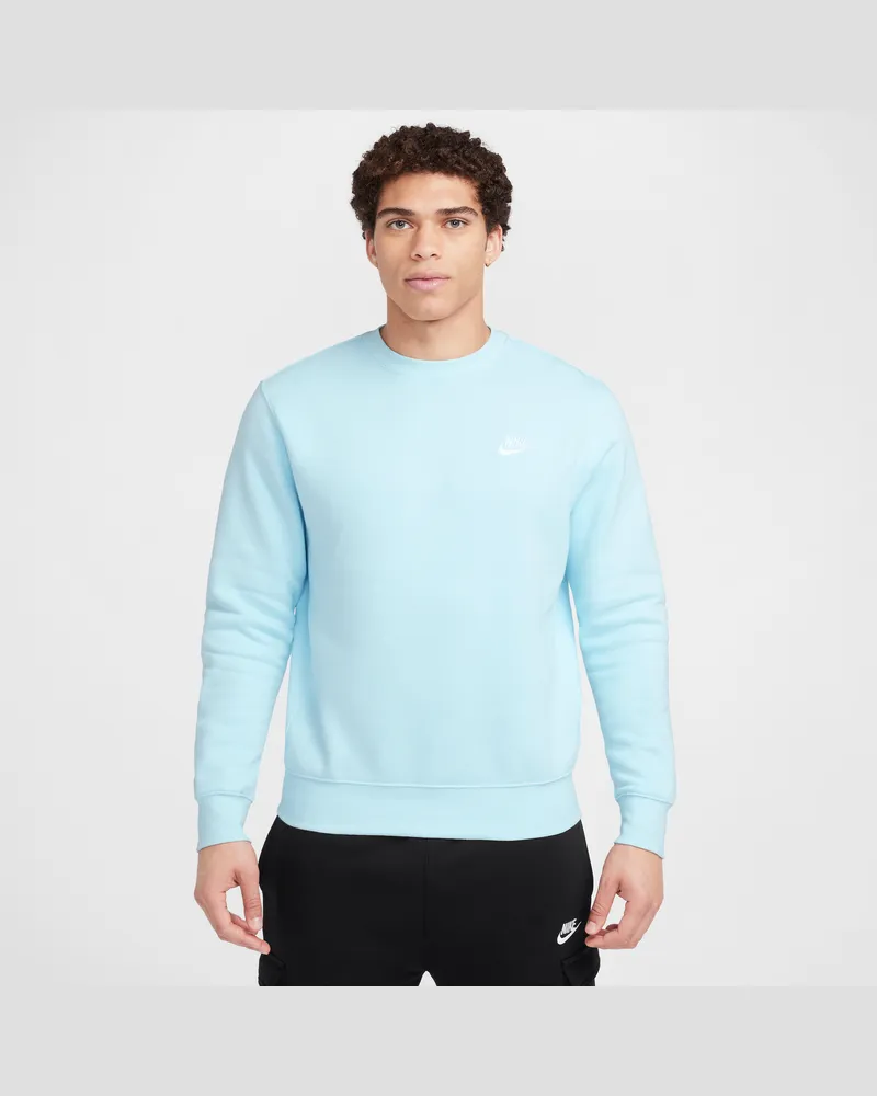 Nike Sportswear Club Fleece Herren-Rundhalsshirt - Blau