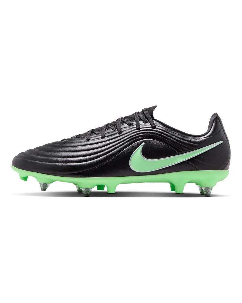 Nike Tiempo Maestro Academy Low Top Fußballschuh für weichen Rasen - Schwarz Schwarz