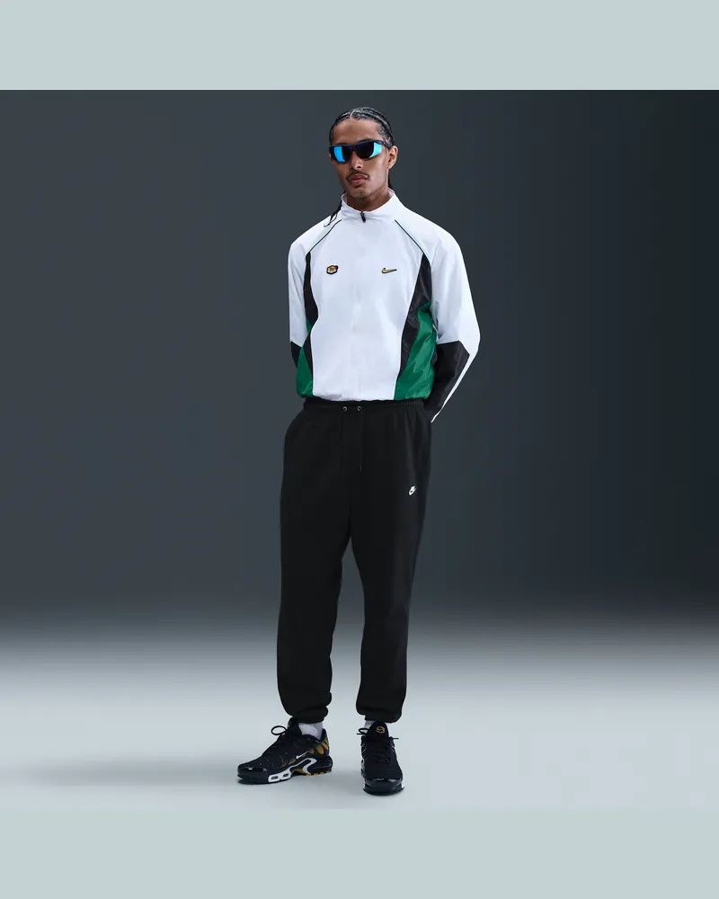 Nike Club Hose aus angerautem Fleece mit Bündchen (Herren) - Schwarz Schwarz