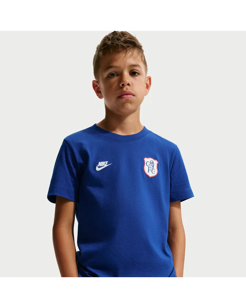 Nike Chelsea FC Premier  Fußball-T-Shirt (ältere Kinder) - Blau Blau
