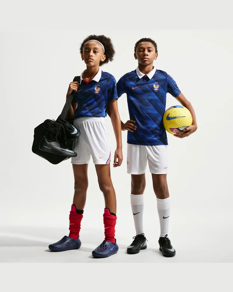 Nike FFF 2026 Heimstadion  Dri-FIT Replika-Fußballshorts für ältere Kinder - Weiß Weiß